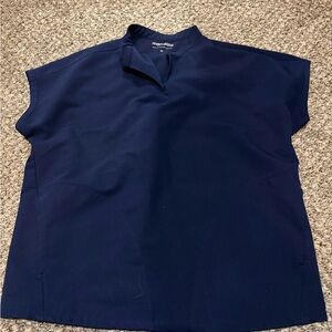 Mandala Dolman Navy Blue Scrub Top